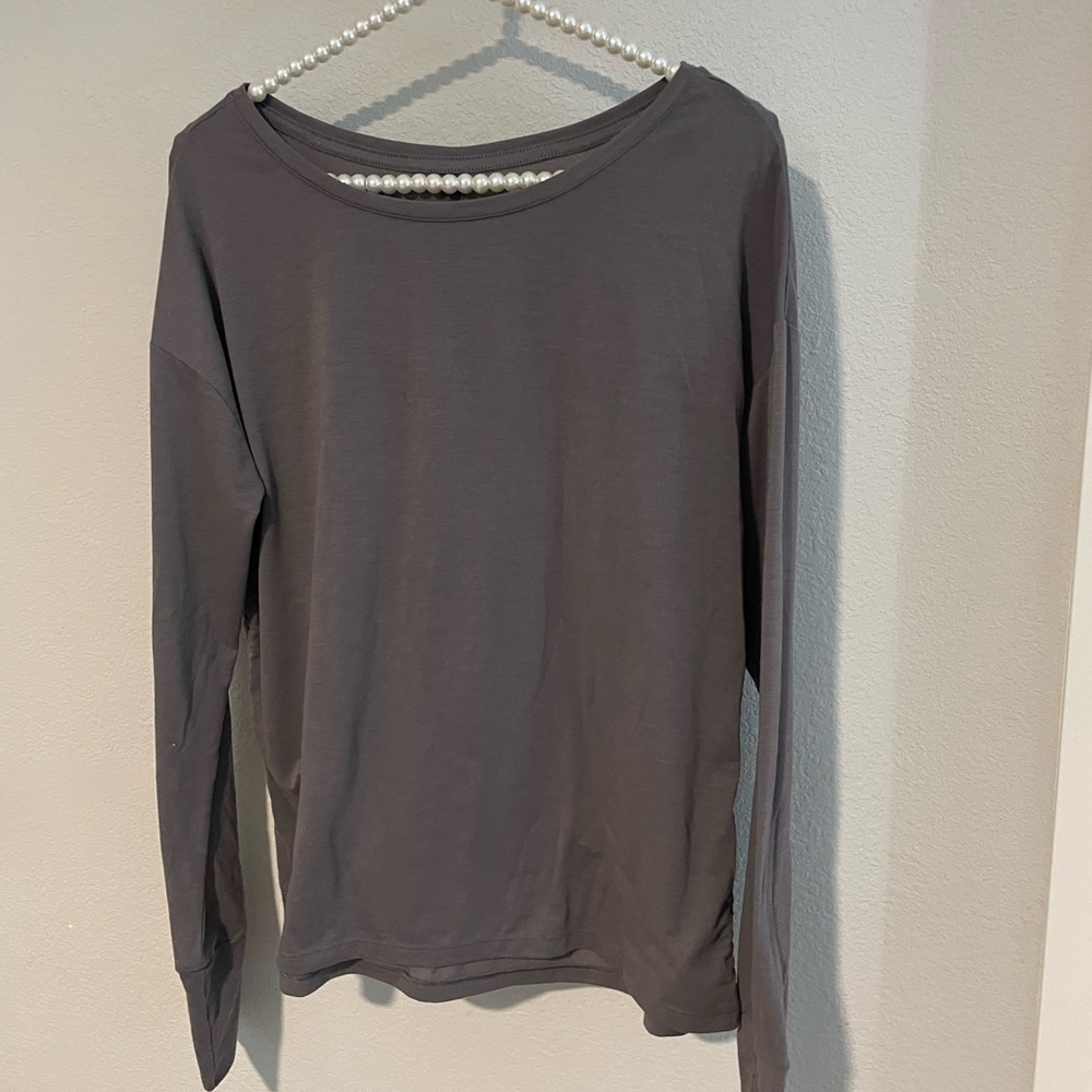 Athleta Women's Long Sleeve Crewneck Top - Gray